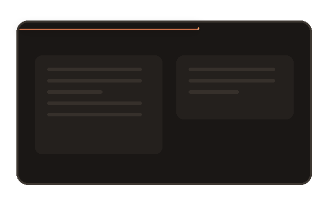 A stylised display with the Ember Line running along its top edge, the lit span showing how much of the session is left